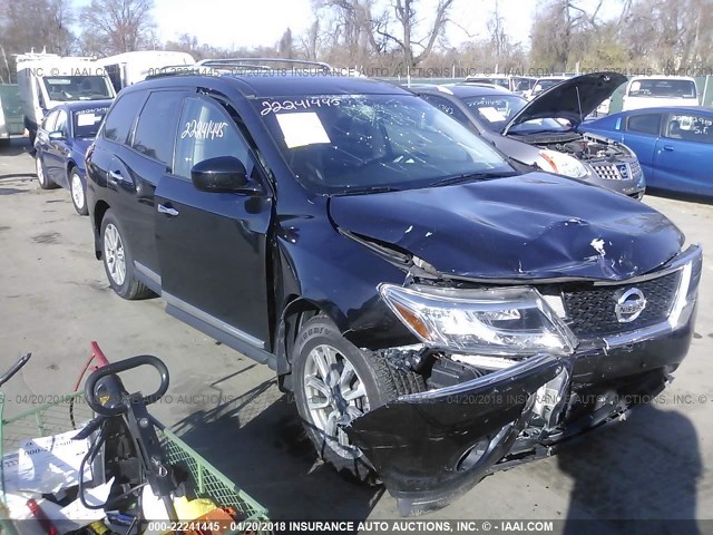 5N1AR2MM0DC613660 - 2013 NISSAN PATHFINDER S/SV/SL/PLATINUM 黑色 照片 1
