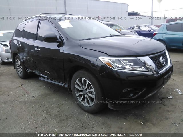 5N1AR2MN8FC679255 - 2015 NISSAN PATHFINDER S/SV/SL/PLATINUM 黑色 照片 1