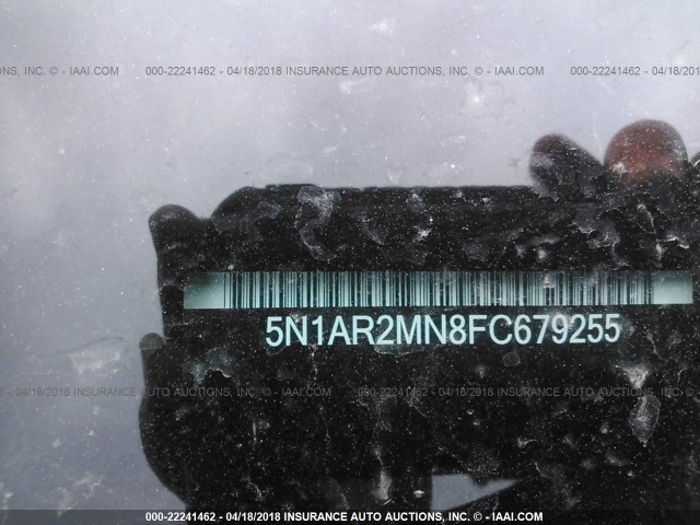 5N1AR2MN8FC679255 - 2015 NISSAN PATHFINDER S/SV/SL/PLATINUM 黑色 照片 9