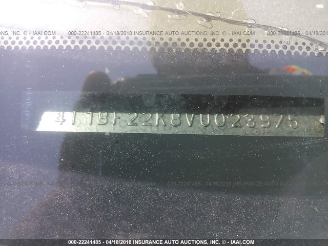 4T1BF22K8VU023975 - 1997 TOYOTA CAMRY CE/LE/XLE ლურჯი ფოტო 9