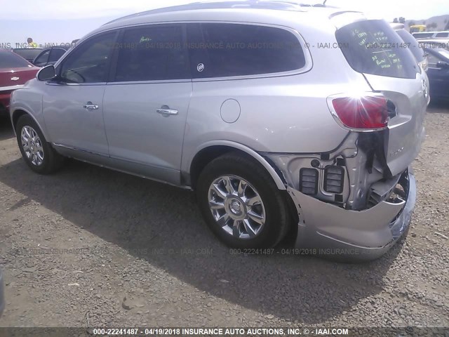 5GAKRCKD5FJ297139 - 2015 BUICK ENCLAVE SILVER photo 3