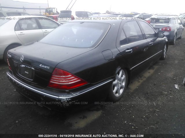 WDBNG83J75A437157 - 2005 MERCEDES-BENZ S 430 4MATIC BLACK photo 4