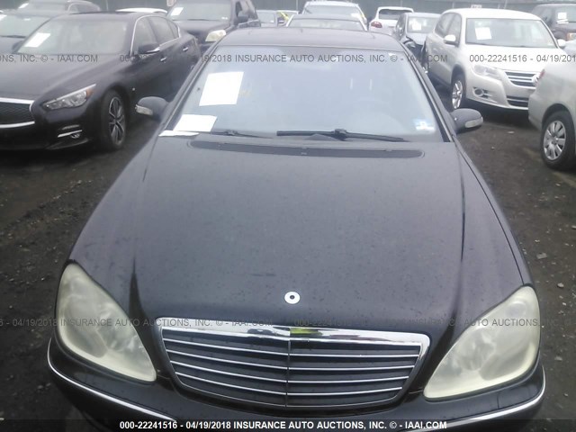 WDBNG83J75A437157 - 2005 MERCEDES-BENZ S 430 4MATIC BLACK photo 6