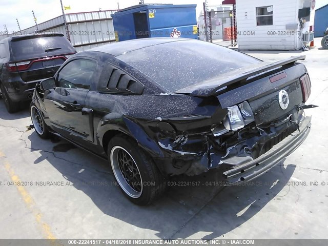1ZVFT82H765265154 - 2006 FORD MUSTANG GT BLACK photo 3