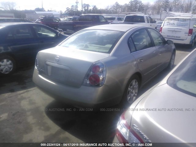 1N4AL11D75C248776 - 2005 NISSAN ALTIMA S/SL GOLD photo 4