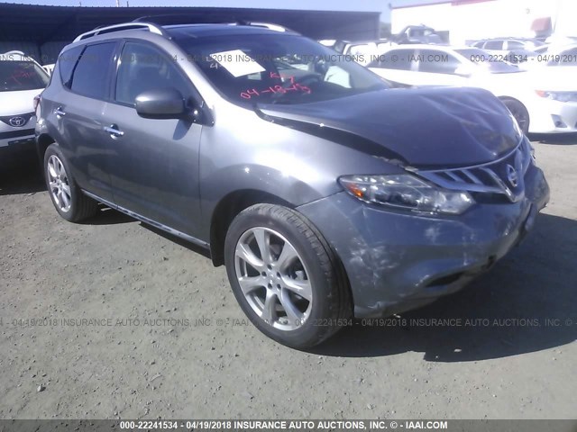 JN8AZ1MWXDW311778 - 2013 NISSAN MURANO S/SL/LE GRAY photo 1