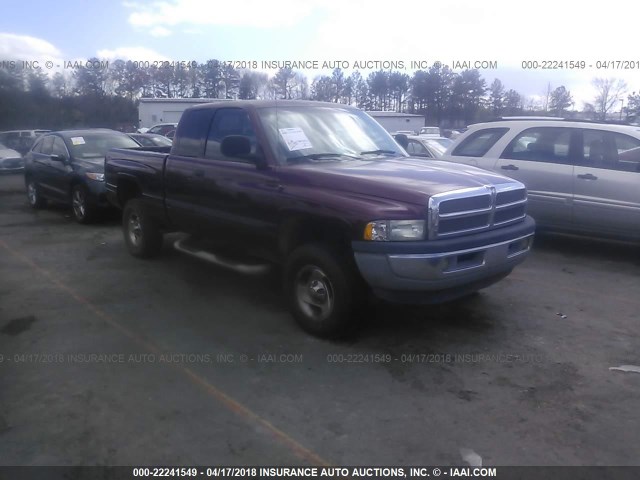 3B7HF13Z61M247796 - 2001 DODGE RAM 1500 BURGUNDY photo 1