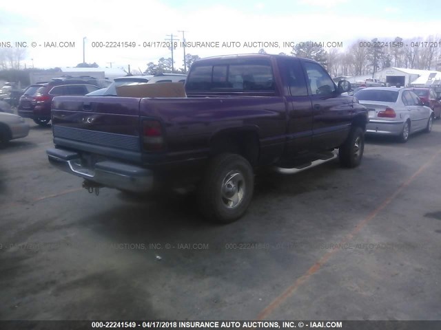 3B7HF13Z61M247796 - 2001 DODGE RAM 1500 BURGUNDY photo 4