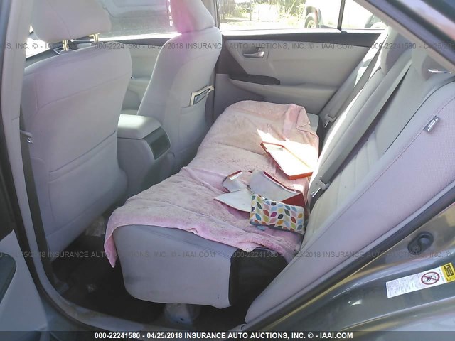 4T1BF1FK3GU568599 - 2016 TOYOTA CAMRY LE/XLE/SE/XSE GRAY photo 8