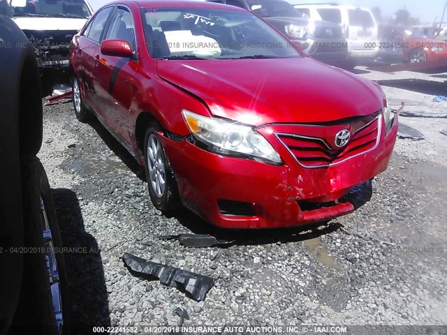 4T1BF3EK7AU085881 - 2010 TOYOTA CAMRY SE/LE/XLE RED photo 1