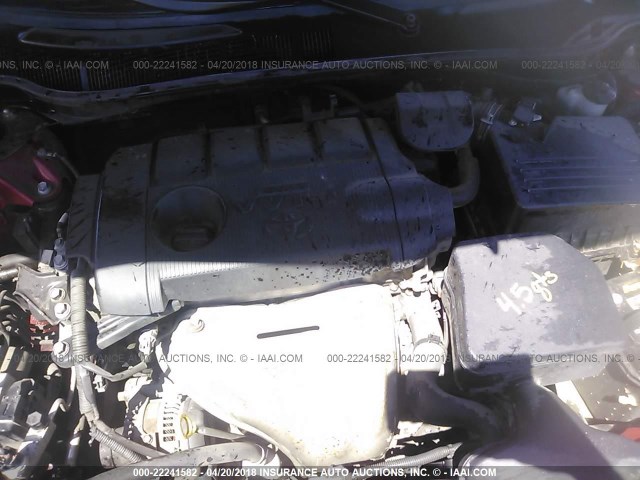 4T1BF3EK7AU085881 - 2010 TOYOTA CAMRY SE/LE/XLE RED photo 10