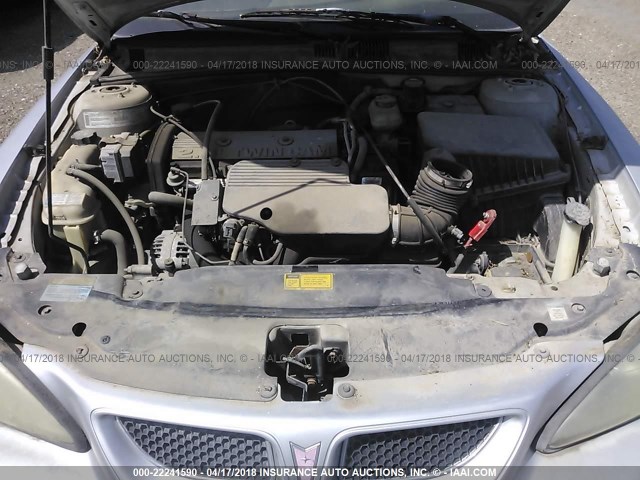 1G2NF12T41M572771 - 2001 PONTIAC GRAND AM SE1 GRAY photo 10