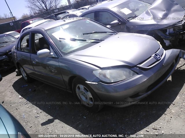 JHMES96605S011770 - 2005 HONDA CIVIC HYBRID GRAY photo 1