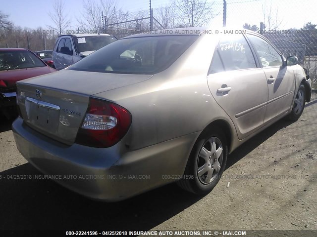 4T1BE32K22U603016 - 2002 TOYOTA CAMRY LE/XLE/SE ვერცხლისფერი ფოტო 4