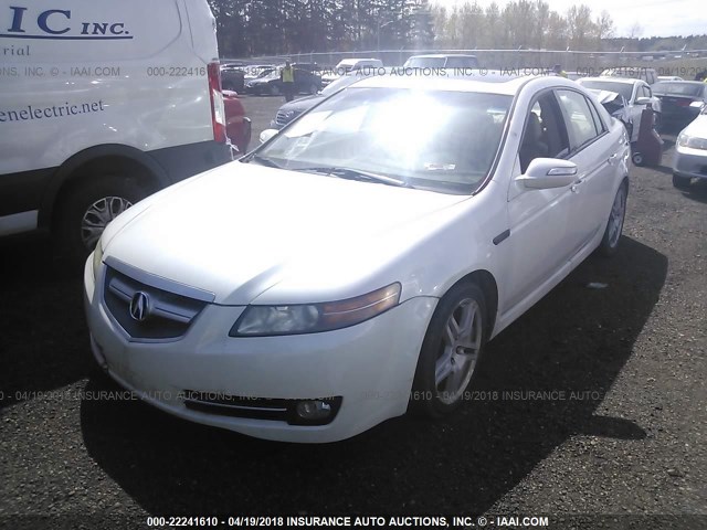 19UUA66238A009356 - 2008 ACURA TL WHITE photo 2