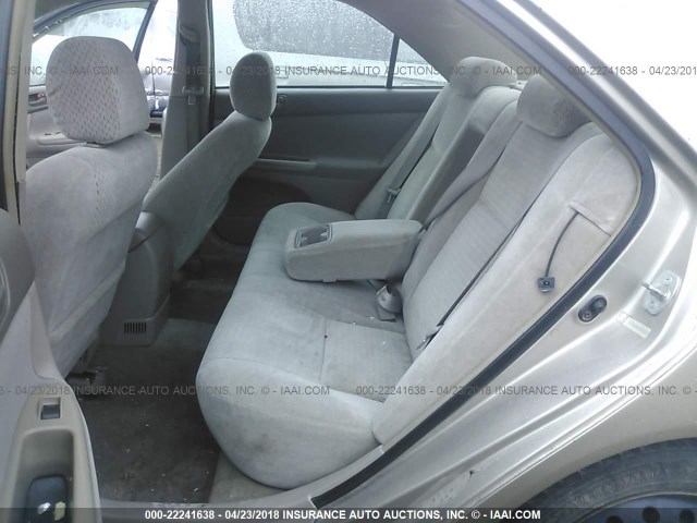 4T1BE32K03U188148 - 2003 TOYOTA CAMRY LE/XLE/SE 金色 照片 8