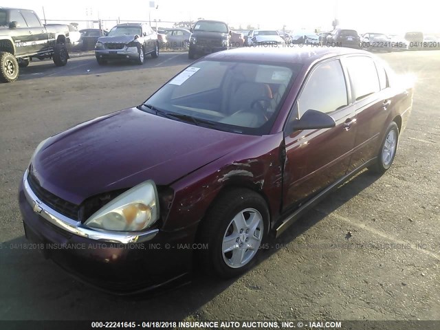 1G1ZT54845F191270 - 2005 CHEVROLET MALIBU LS 红色 照片 2