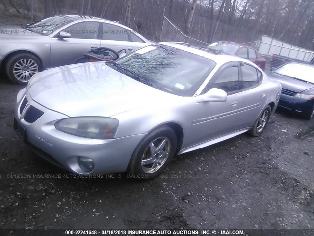 2G2WS522541236450 - 2004 PONTIAC GRAND PRIX GT2 SILVER photo 2