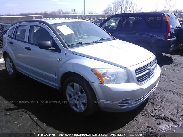 1B3HB48B07D527230 - 2007 DODGE CALIBER SXT SILVER photo 1