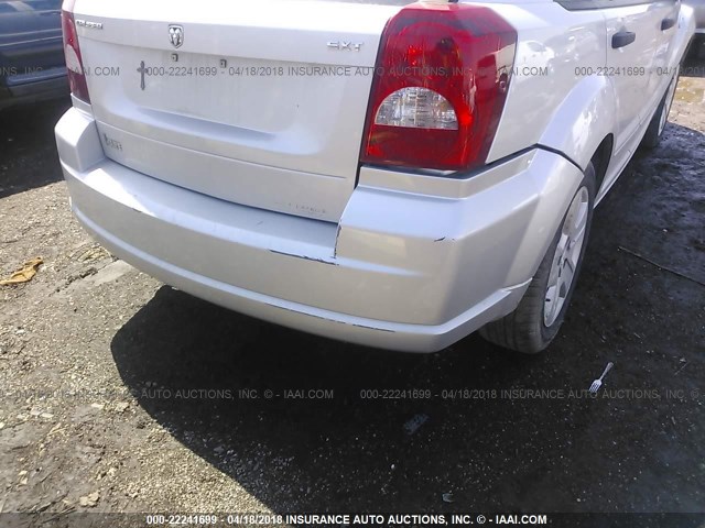 1B3HB48B07D527230 - 2007 DODGE CALIBER SXT SILVER photo 6