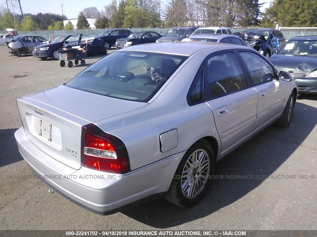 YV1TS92D431301892 - 2003 VOLVO S80 SILVER photo 4