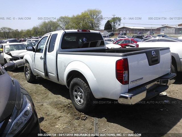 1N6BD0CT4CC417849 - 2012 NISSAN FRONTIER S/SV WHITE photo 3