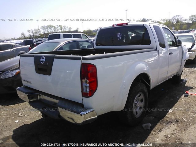 1N6BD0CT4CC417849 - 2012 NISSAN FRONTIER S/SV WHITE photo 4