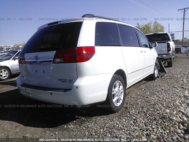 5TDBA22C94S003765 - 2004 TOYOTA SIENNA XLE/XLE LIMITED WHITE photo 4