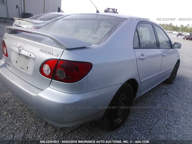 1NXBR32E26Z619964 - 2006 TOYOTA COROLLA CE/LE/S SILVER photo 4