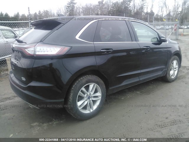 2FMPK4J90GBB16185 - 2016 FORD EDGE SEL BLACK photo 4