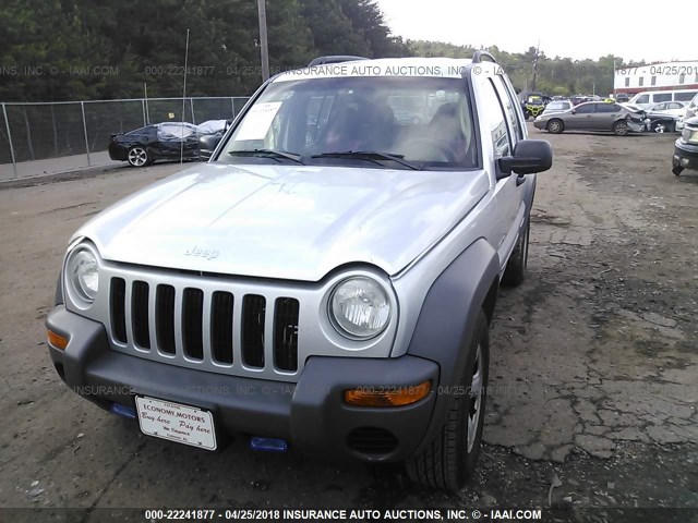 1J4GK48K14W112969 - 2004 JEEP LIBERTY SPORT 银色 照片 6