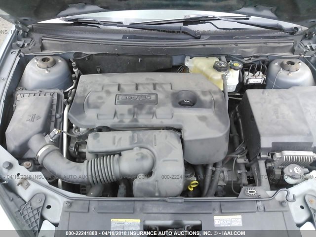 1G2ZF58B174277661 - 2007 PONTIAC G6 VALUE LEADER/BASE Light Blue photo 10