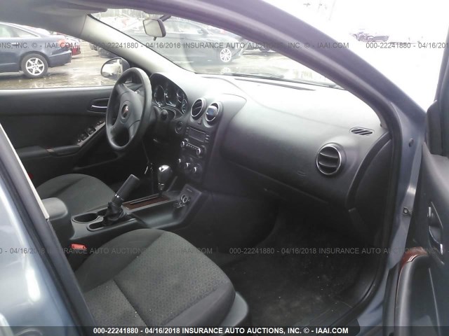 1G2ZF58B174277661 - 2007 PONTIAC G6 VALUE LEADER/BASE Light Blue photo 5