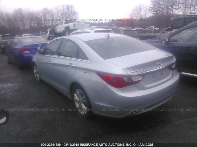 5NPEC4AC0BH080077 - 2011 HYUNDAI SONATA SE/LIMITED SILVER photo 3