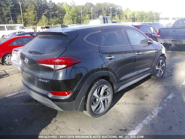 KM8J33A24HU516150 - 2017 HYUNDAI TUCSON LIMITED/SPORT AND ECO/SE BLACK photo 4