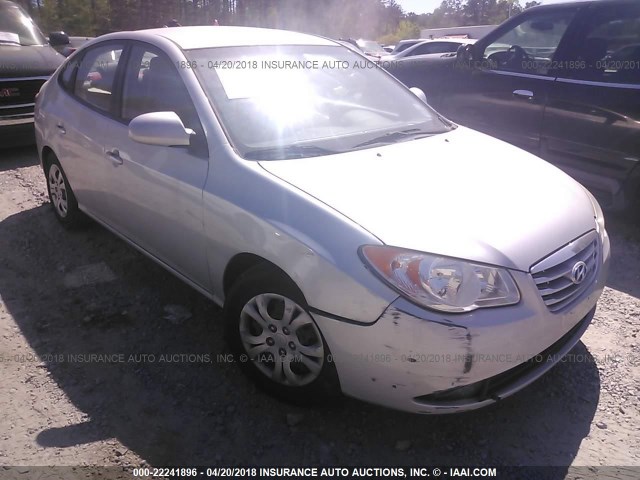 KMHDU4AD1AU136884 - 2010 HYUNDAI ELANTRA BLUE/GLS/SE SILVER photo 1