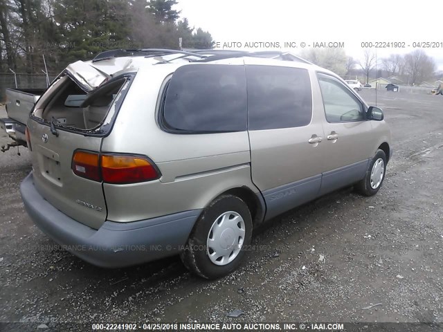 4T3ZF13C2YU244032 - 2000 TOYOTA SIENNA LE/XLE GOLD photo 4