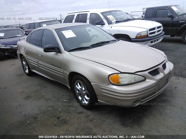 1G2NF52T31M609784 - 2001 PONTIAC GRAND AM SE1 GOLD photo 1