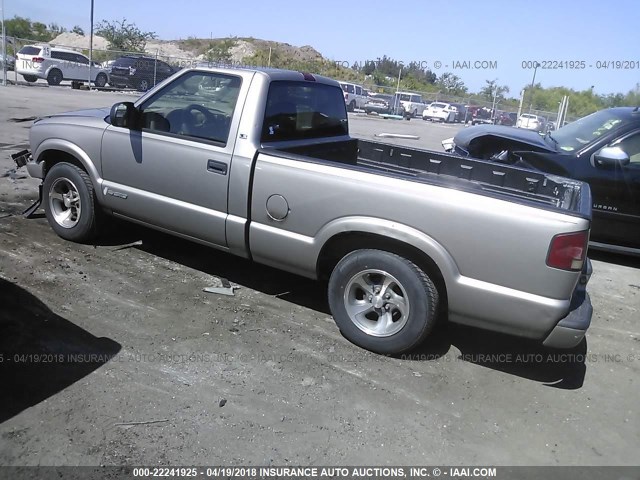 1GCCS145128140730 - 2002 CHEVROLET S TRUCK S10 SILVER photo 3