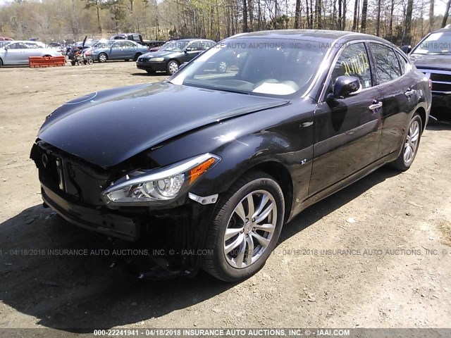 JN1BY1AR1HM770106 - 2017 INFINITI Q70 3.7 BLACK photo 2