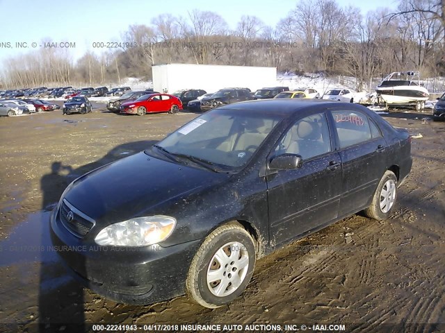 2T1BR32E96C653823 - 2006 TOYOTA COROLLA CE/LE/S BLACK photo 2