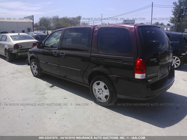 1GNDV23W98D113553 - 2008 CHEVROLET UPLANDER LS MAROON photo 3