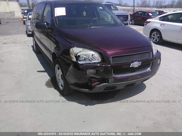 1GNDV23W98D113553 - 2008 CHEVROLET UPLANDER LS MAROON photo 6
