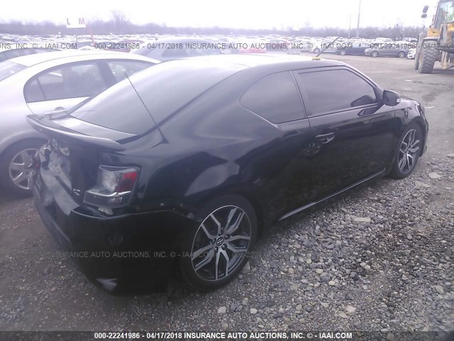 JTKJF5C71E3077662 - 2014 TOYOTA SCION TC 黑色 照片 4