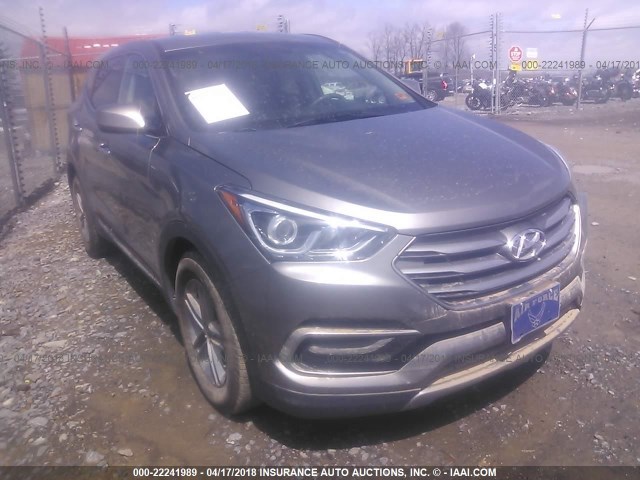 5XYZTDLB4HG437914 - 2017 HYUNDAI SANTA FE SPORT  SILVER photo 6