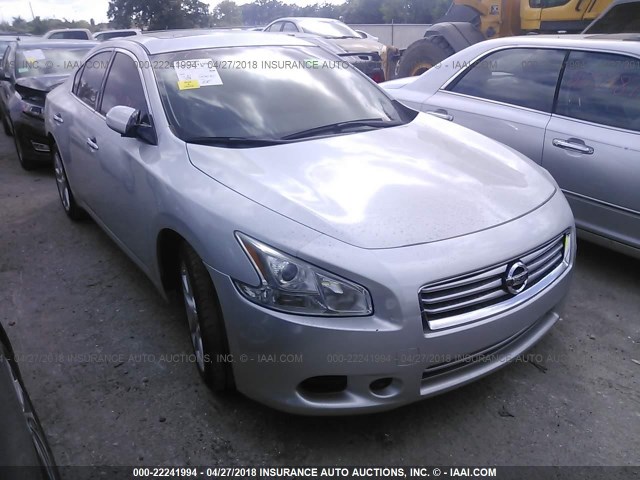 1N4AA5AP3EC489046 - 2014 NISSAN MAXIMA S/SV SILVER photo 1