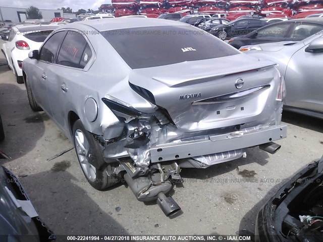 1N4AA5AP3EC489046 - 2014 NISSAN MAXIMA S/SV SILVER photo 3