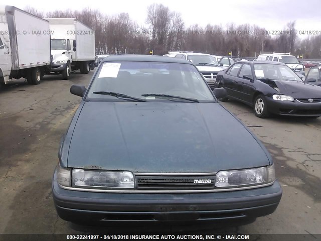 1YVGD22B5M5107903 - 1991 MAZDA 626 DX/LX GREEN photo 6