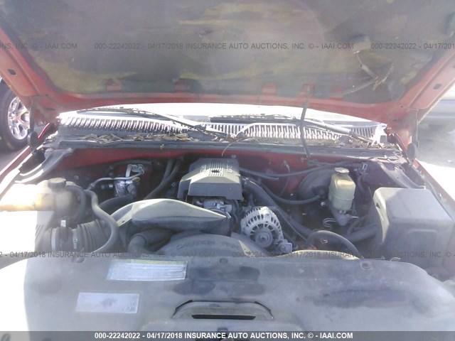 2GCEC19TXY1264682 - 2000 CHEVROLET SILVERADO C1500 RED photo 10