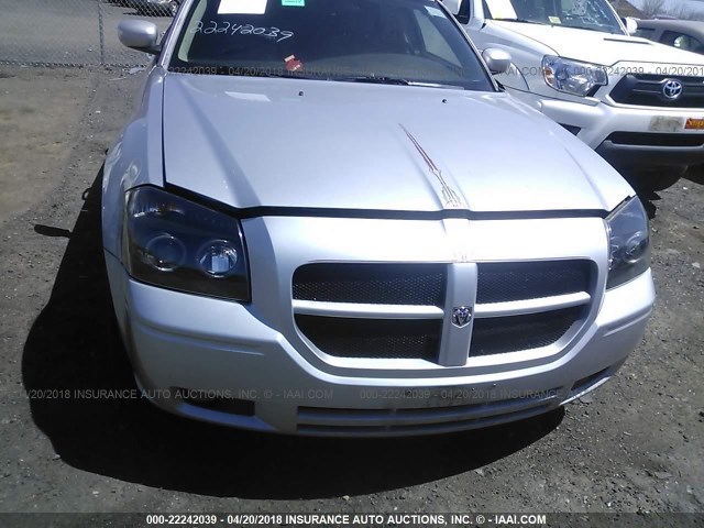 2D4FV47V47H713111 - 2007 DODGE MAGNUM SXT SILVER photo 6